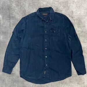 Michael kors linen mens button